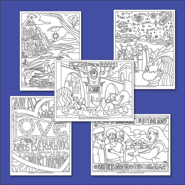 Bible Story Coloring Pages: Winter 2021-2022