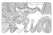"This is my son" Coloring Poster B&W
