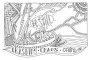 "Be still" Coloring Poster B&W