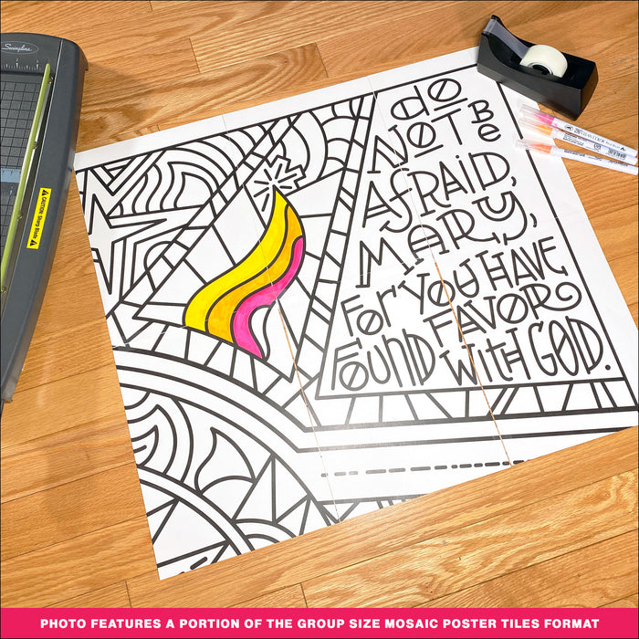 Do Not Be Afraid Coloring Page & Poster
