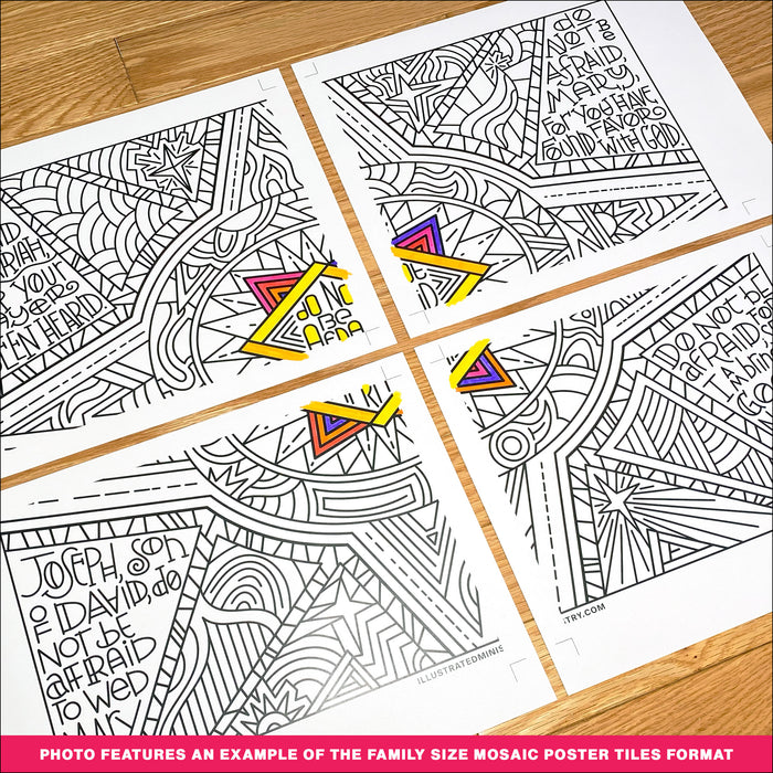 Do Not Be Afraid Coloring Page & Poster — Illustrated Ministry
