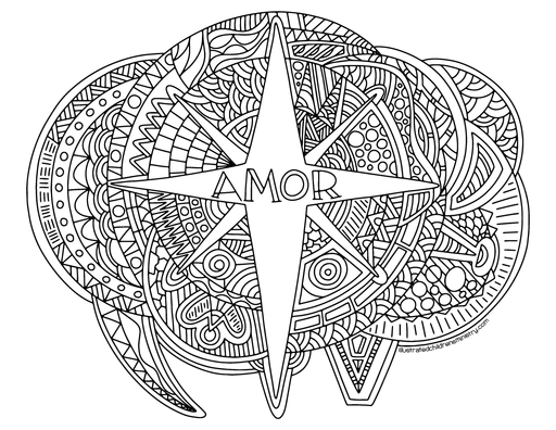 Advent Coloring Pages - Amor