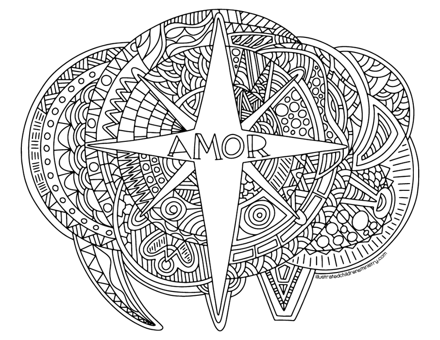 Advent Coloring Pages - Amor