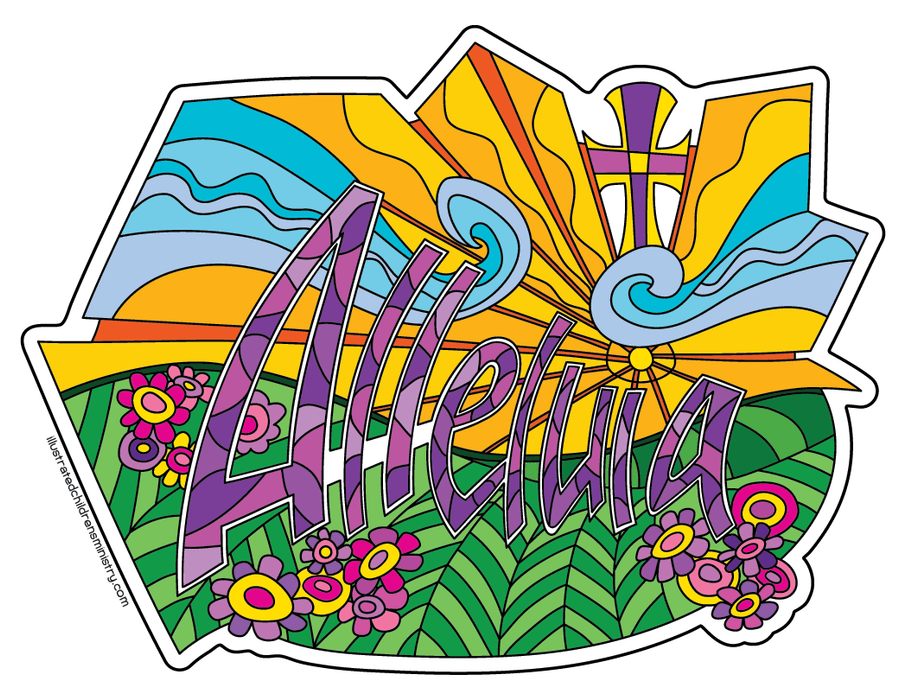 Alleluia Sunbeams Coloring Page & Poster