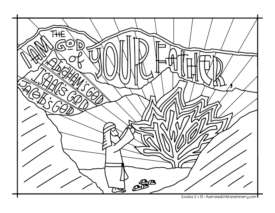 Bible Story Coloring Pages: Fall