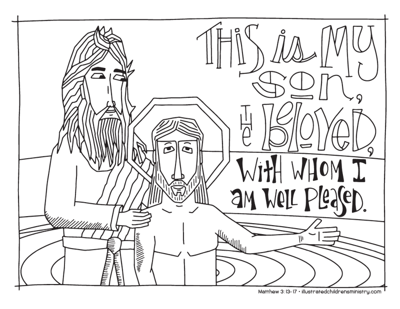 "This is my son" coloring page