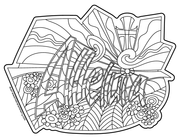 Alleluia Sunbeams Coloring Page & Poster B&W