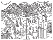 Shepherds coloring poster