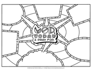 Today I Pray Coloring Page and Poster