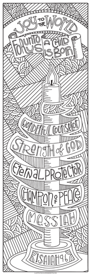 Isaiah 9:2-7 coloring poster