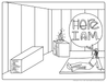 "Here I am" coloring page