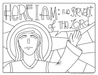 "Servant of the Lord" coloring page
