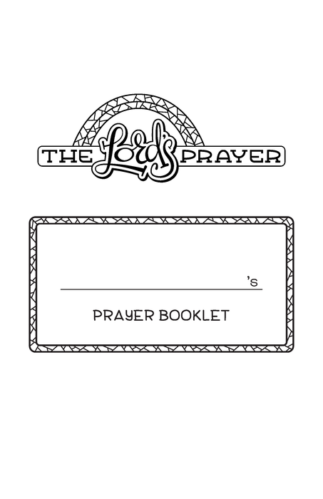 The Lord's Prayer prayer booklet