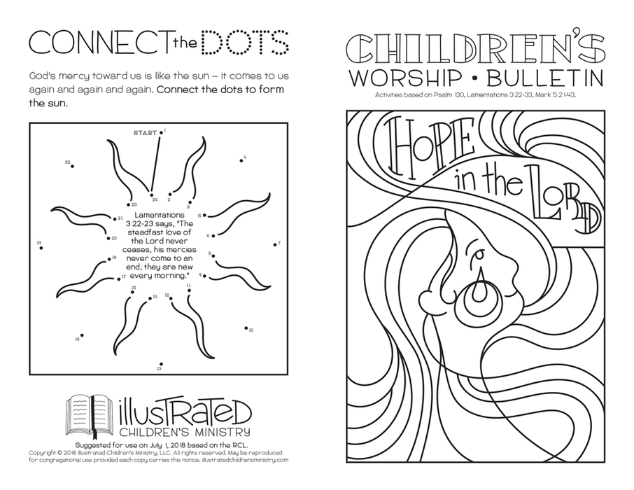 Children's worship bulletin