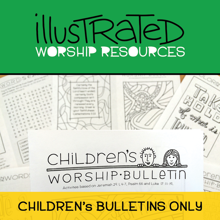 Illustrated Worship Resources - Children's bulletins only