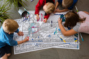 People coloring Advent Journey Coloring Posters