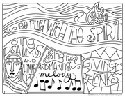 "Be filled with the Spirit" coloring page