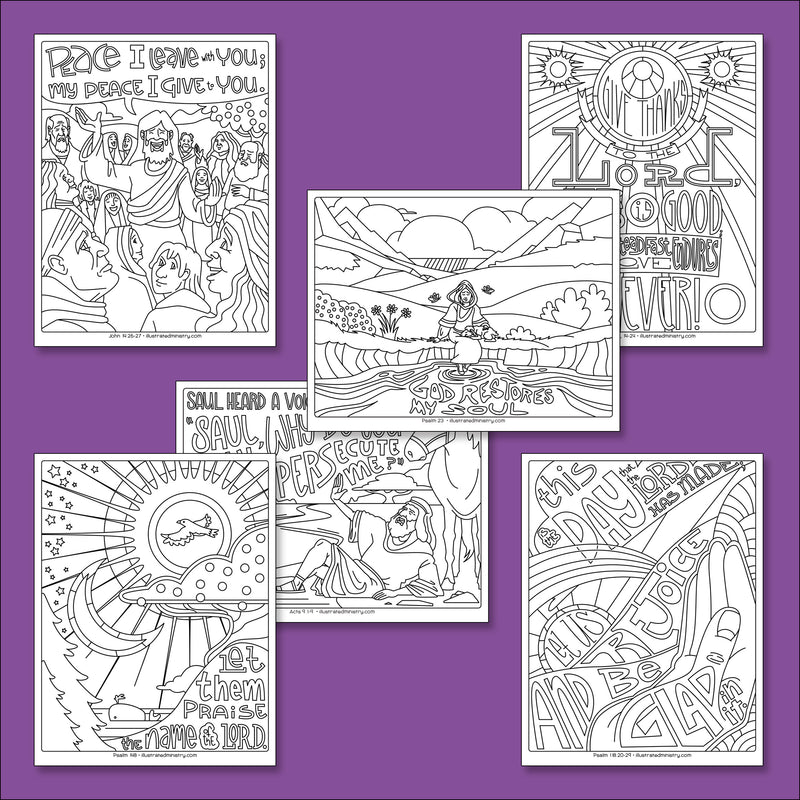 Bible Story Coloring Pages: Spring 2022 (Year C)