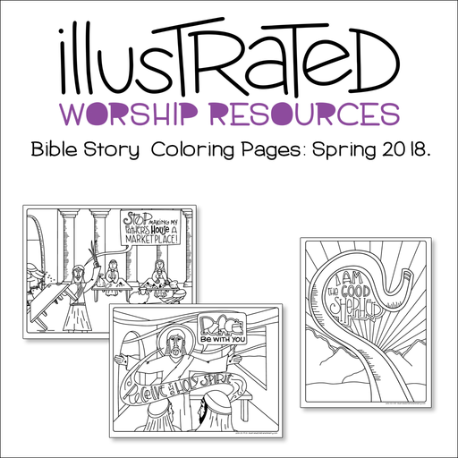 Bible Story Coloring Pages - Spring