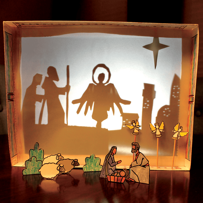 An Illustrated Christmas Shadow Box Theater