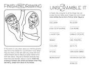 Coloring worship bulletin