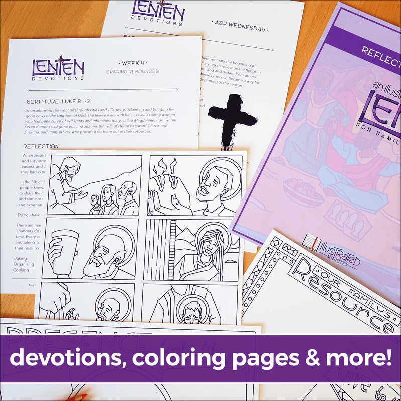 An Illustrated Lent for Families: Reflections on Giving