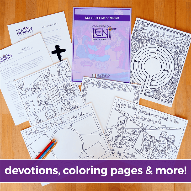An Illustrated Lent for Families: Reflections on Giving