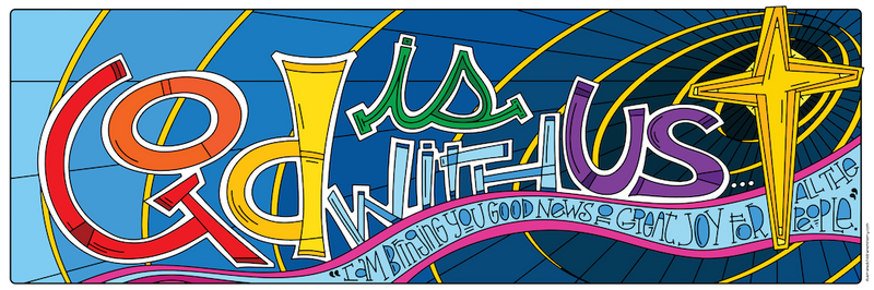 God is With Us Coloring Page Color