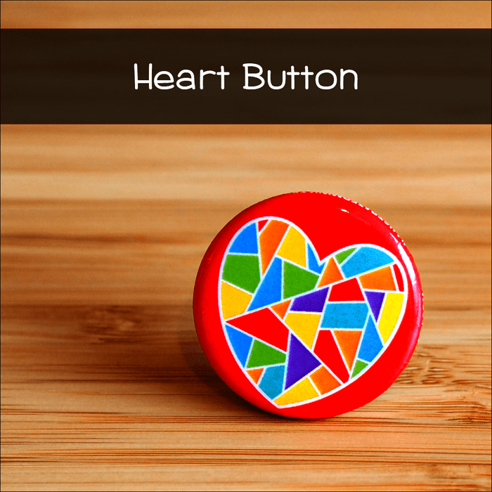 Illustrated Heart Button