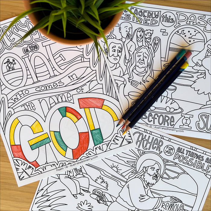 Holy Week Coloring Pages