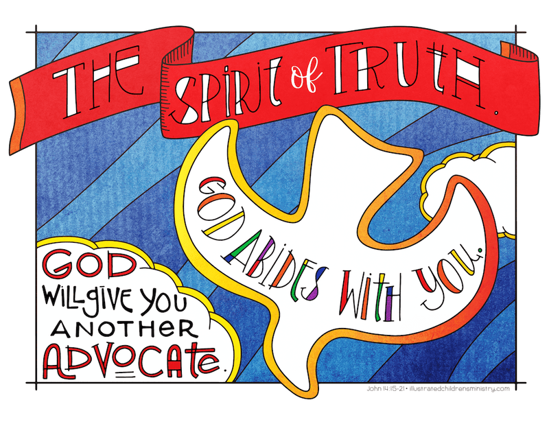 Illustration to accompany children's moment - Spirit of truth