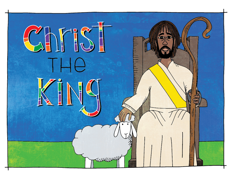 Illustration to accompany children's moment - Christ the King