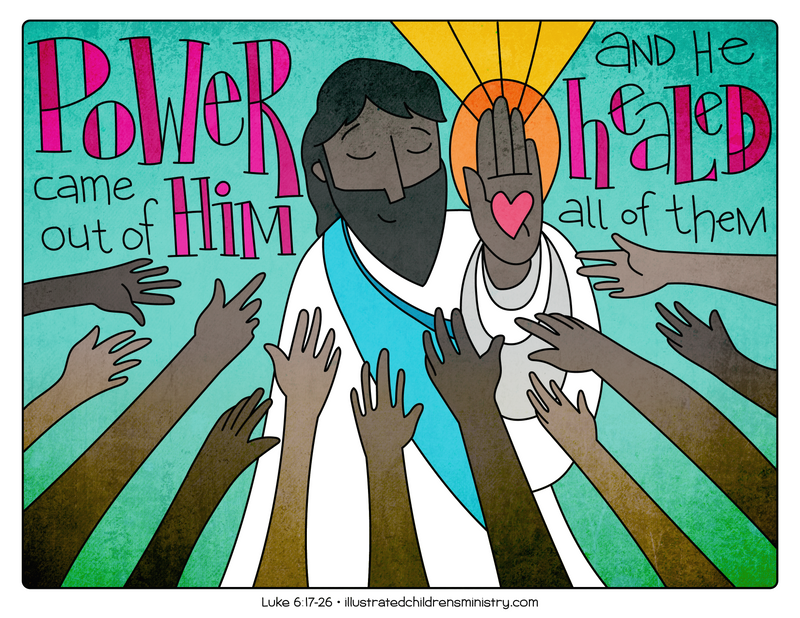Illustration to accompany children's moment - Jesus healing
