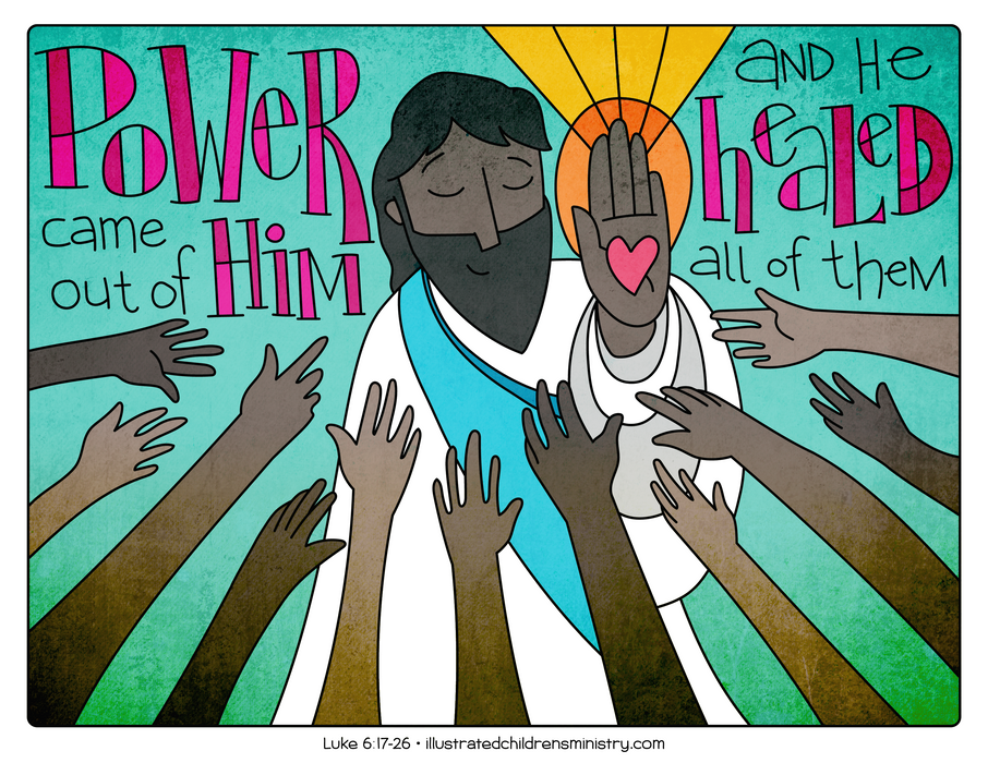 Illustration to accompany children's moment - Jesus healing