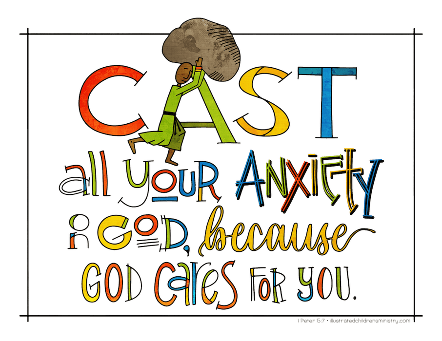Illustration to accompany children's moment - God cares for you