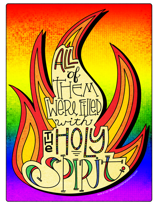 Illustration to accompany children's moment - Holy Spirit