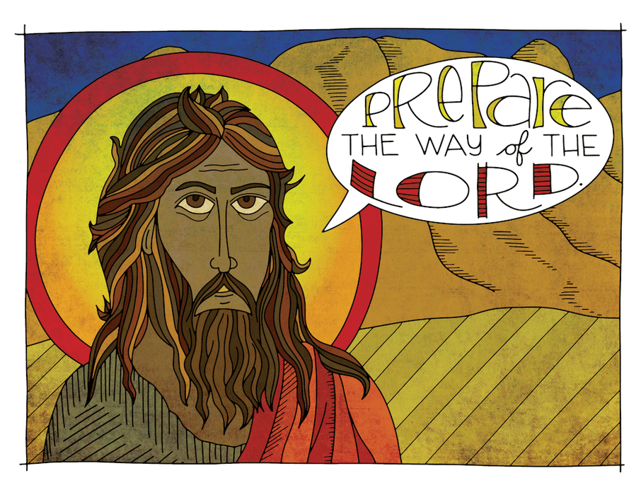 Illustration for Advent children's moment: John the Baptist