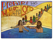 Illustration to accompany Advent children's moment - John the Baptist