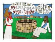 Illustration to accompany children's moment - Jesus and Samaritan woman