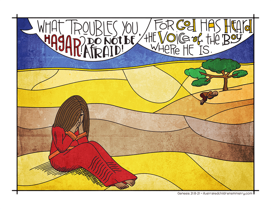 Illustration to accompany children's moment - Hagar