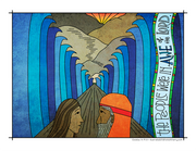 Illustration to accompany children's moment - parting of sea