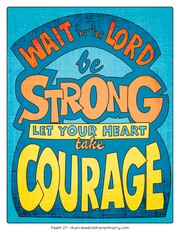 Illustration to accompany children's moment - Wait for the Lord