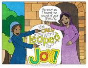 Illustration to accompany Advent children's moment - Mary and Elizabeth