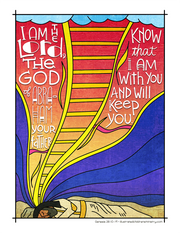Illustration to accompany children's moment -Jacob's ladder