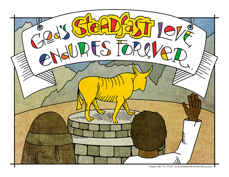 Illustration to accompany children's moment - golden bull