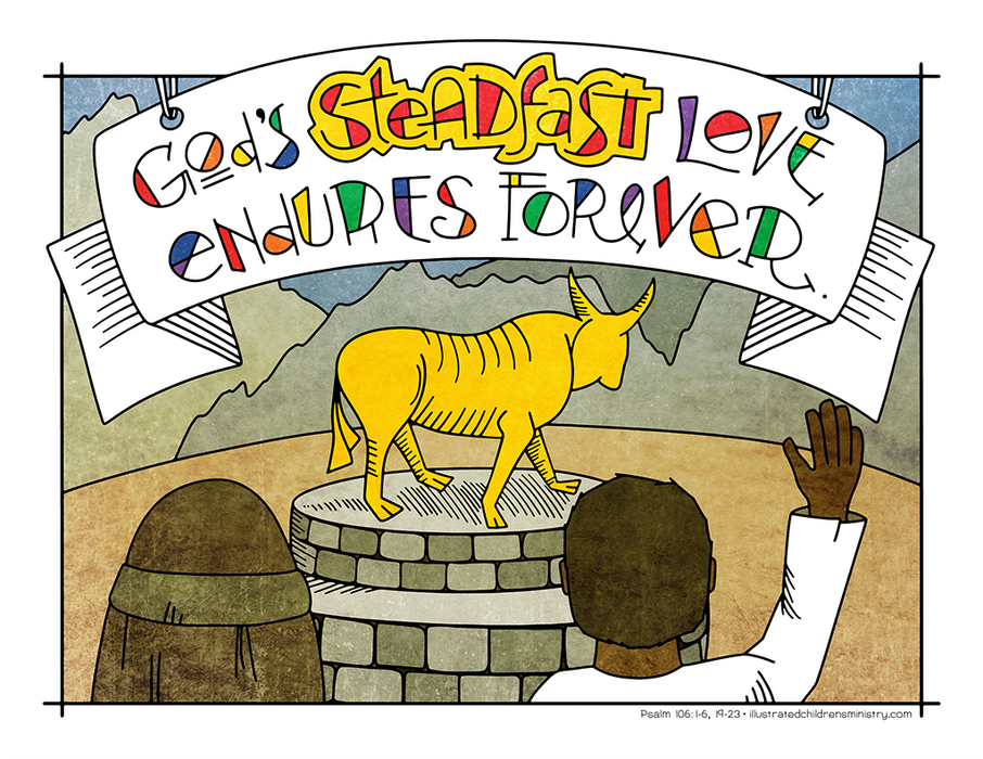 Illustration to accompany children's moment - golden bull