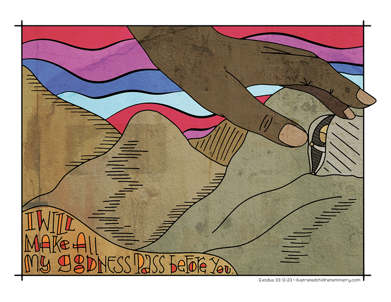 Illustration to accompany children's moment - God's hand