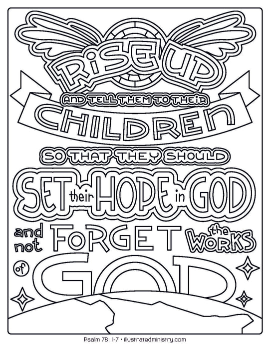 Bible Story Coloring Pages: Fall 2020