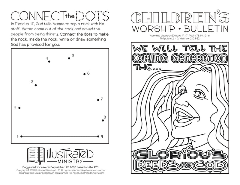 Illustrated Worship Children's Bulletins: Fall 2020