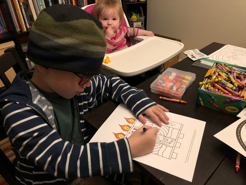 Coloring An Illustrated Advent Wreath